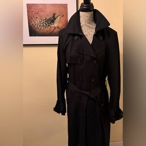Banana Republic Classic Black Trench Coat